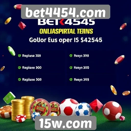 Bet4454.com oferece promoções atraentes para novos jogadores
